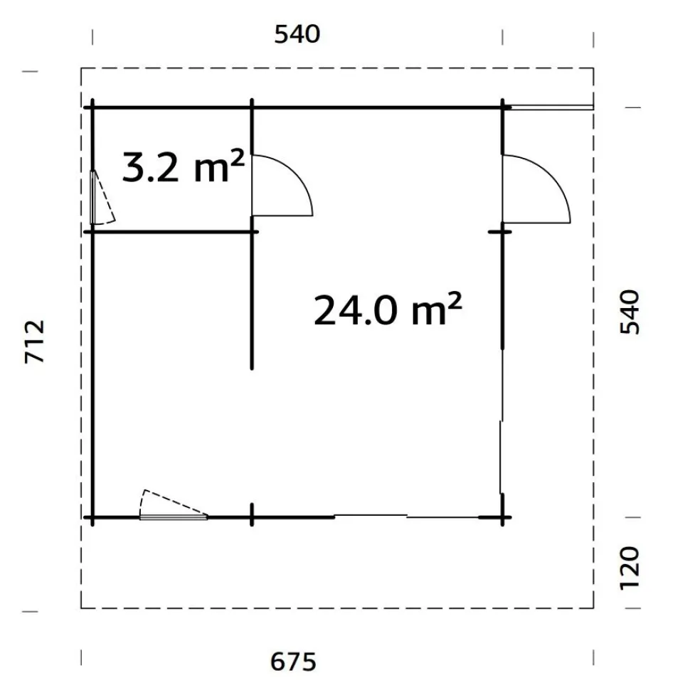 Kesämökki Palmako Cecilia 27,7 m2
