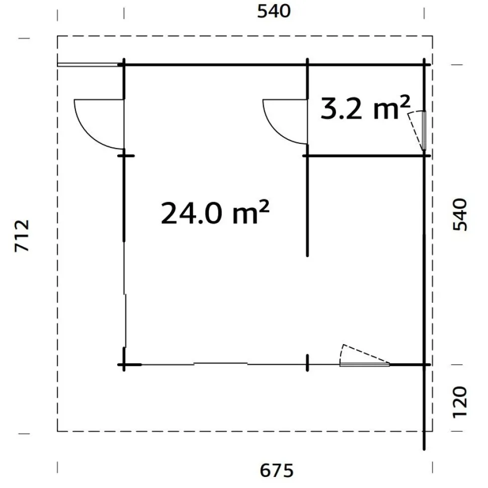 Kesämökki Palmako Cecilia 27,7 m2
