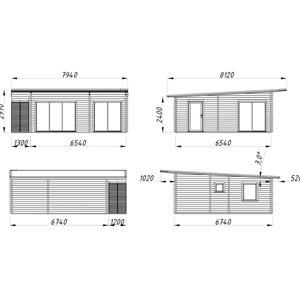 Kesämökki Palmako Cecilia 39,9 m2, puuvalmis