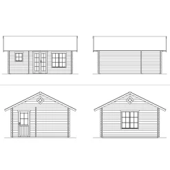 Kesämökki Skan Holz Esbjerg 2 23,5m²