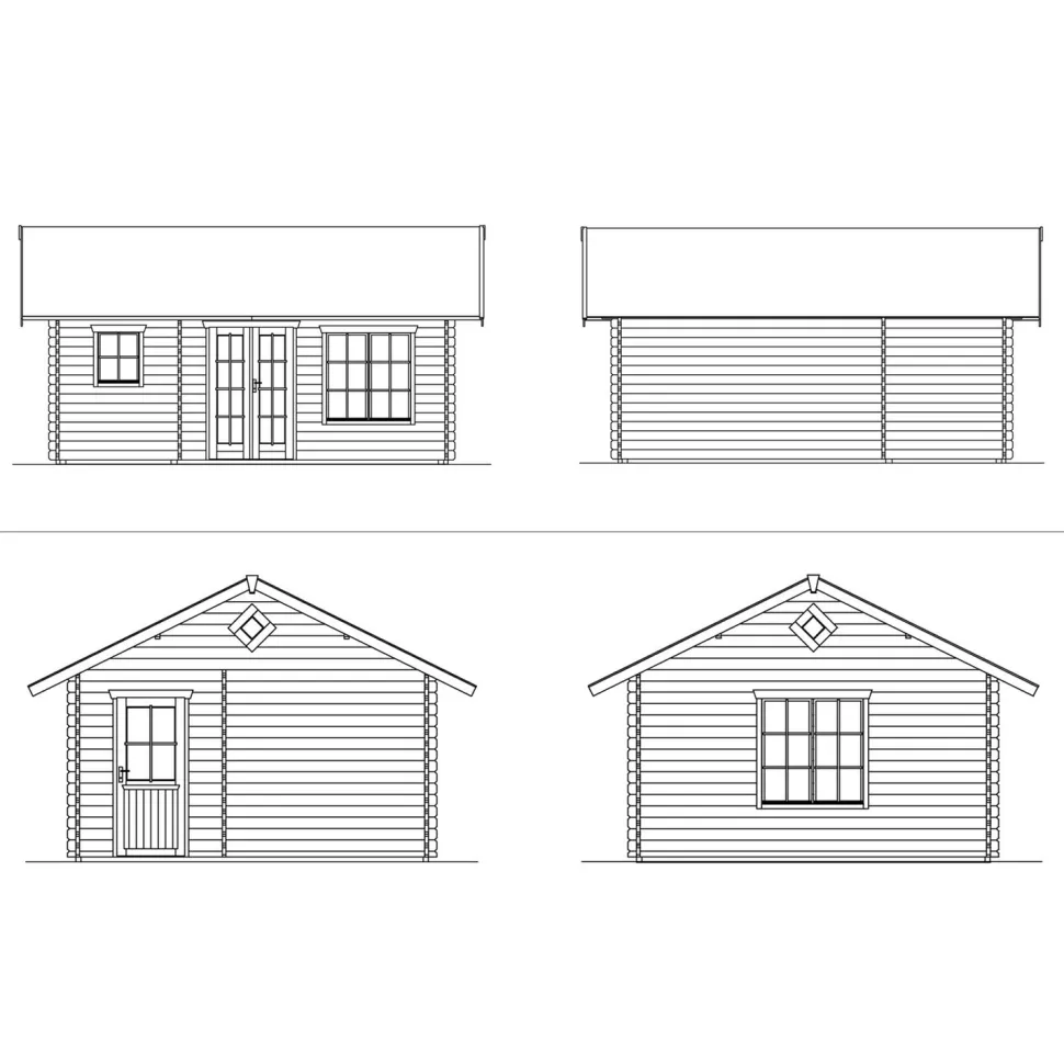 Kesämökki Skan Holz Esbjerg 2 23,5m²