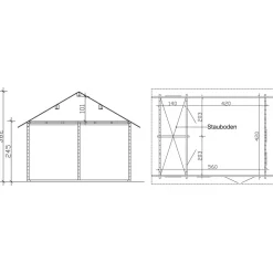 Kesämökki Skan Holz Toronto 2, 23.5m²
