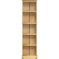 Kirjahylly Corona 46x20x170 cm täysi mänty (02779)