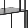 Kirjahylly Home4You SEAFORD 77x35xK185 cm, musta