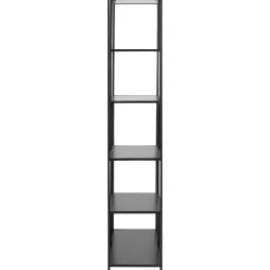 Kirjahylly Home4You SEAFORD 77x35xK185 cm, musta