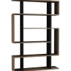 Kirjahylly Linento Furniture Mito antrasiitti/ruskea