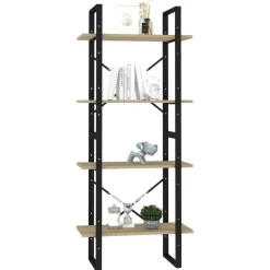 Kirjahylly 60x30x70-140cm, eri kokoja/materiaaleja ja värejä
