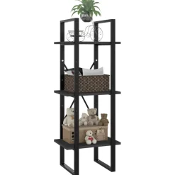 Kirjahylly 40x30x105-210cm, eri materiaaleja/kokoja ja värejä