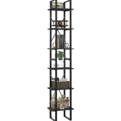 Kirjahylly 40x30x105-210cm, eri materiaaleja/kokoja ja värejä