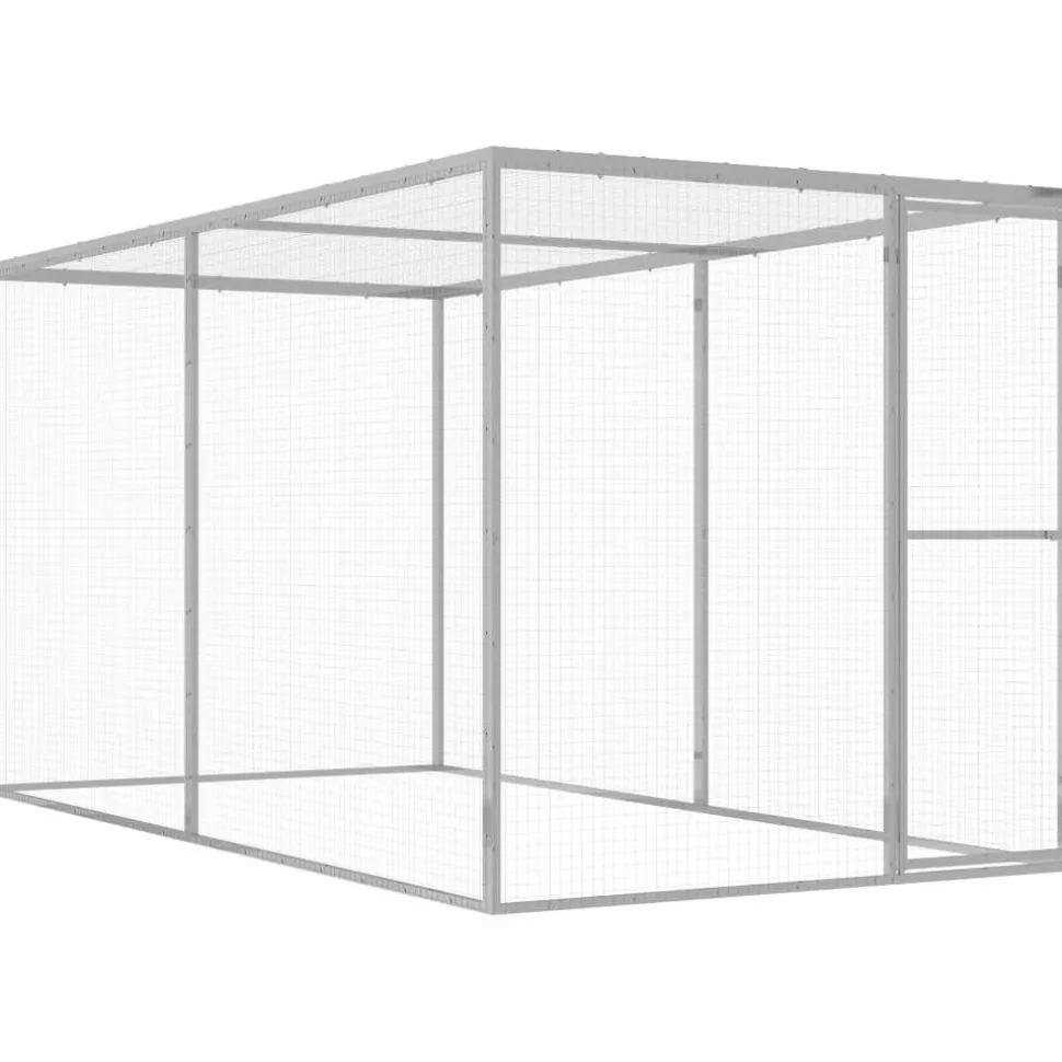 Kissahäkki 3x1,5x1,5 m galvanoitu teräs