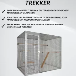 Kissan ulkohäkki Trekker, 2,5x1,5x1,95m