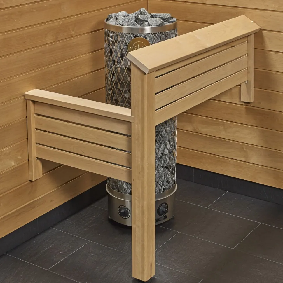 Kiukaan suojakaide/jalkatuki Sun Sauna Classic L-malli