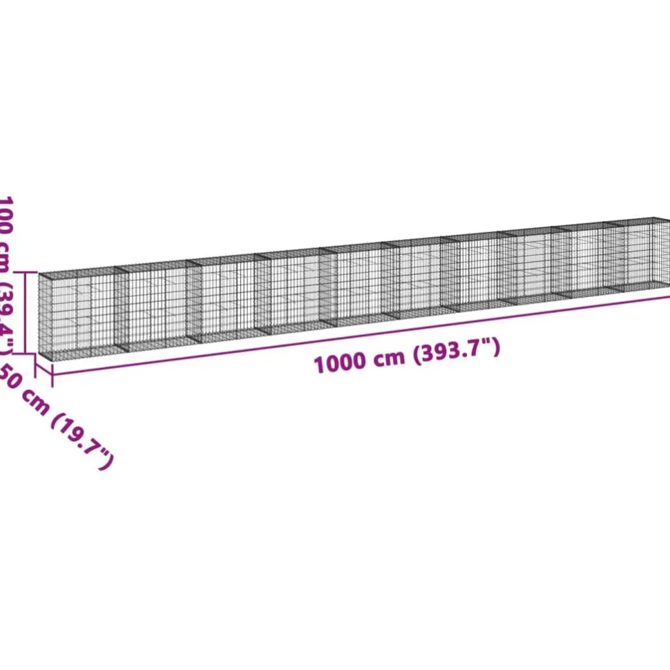 Kivikori katolla, galvanoitu rauta, eri kokoja (42178)