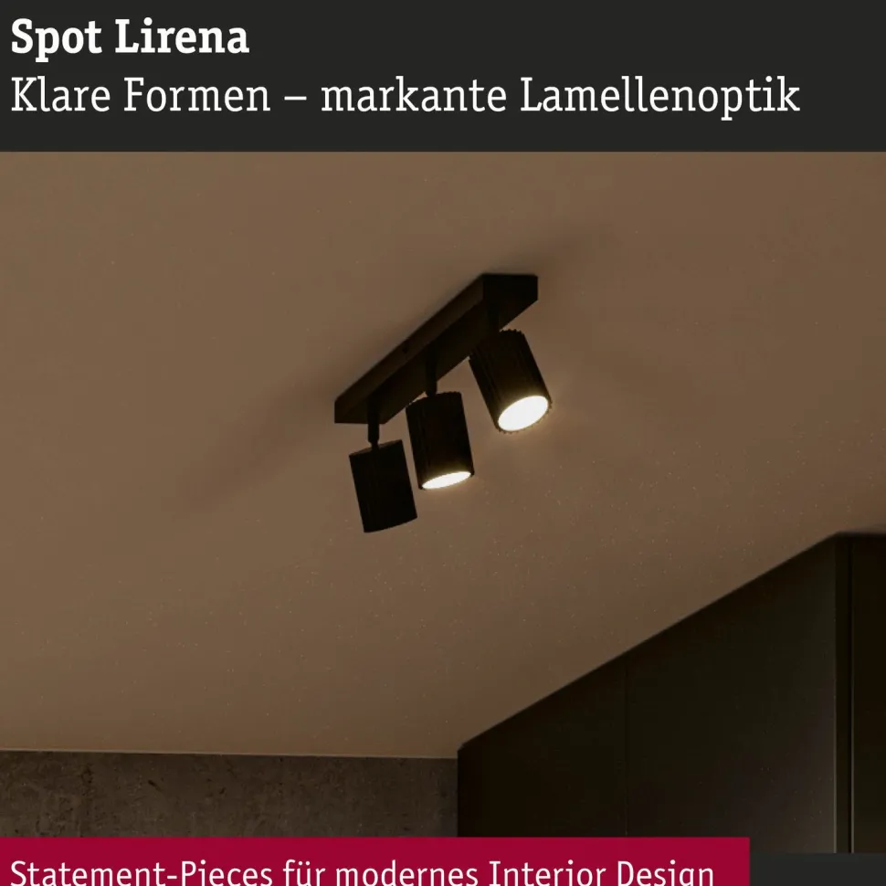 Kohdevalaisin Paulmann Lirena 3-osainen GU10 max. 3x10W metalli, mattamusta