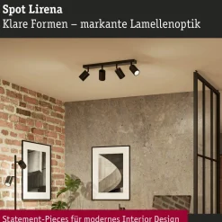 Kohdevalaisin Paulmann Lirena 4-osainen GU10 max. 4x10W metalli, mattamusta