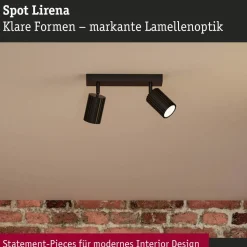 Kohdevalaisin Paulmann Lirena 2-osainen GU10 max. 2x10W metalli, mattamusta