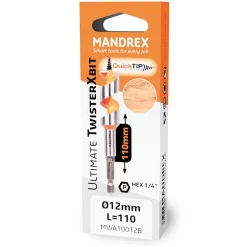 Konepuuporanterä Mandrex TwisterXbit 1/4