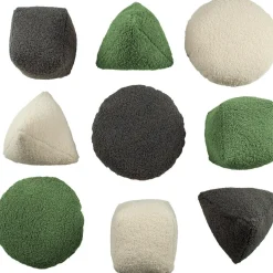 Koristetyyny Home4You LARRY kuutio, 25x25x25 cm, luonnonvalkoinen