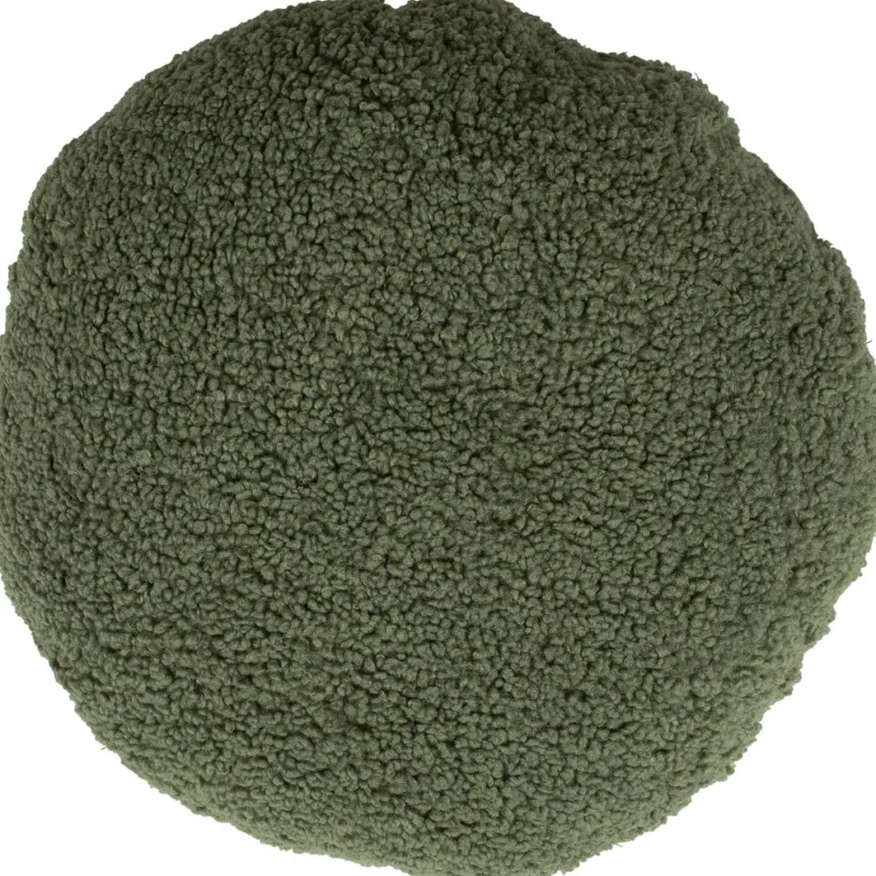 Koristetyyny Home4You LARRY pyöreä, Ø40x16 cm, vihreä