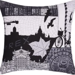 Koristetyynynpäällinen Vallila Helsinki, 43x43cm, harmaa