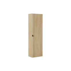 Korkea kaappi Interia Falun, 400x254x1400mm, 1-ovella, tammi
