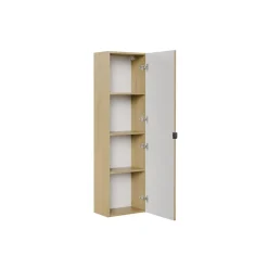 Korkea kaappi Interia Falun, 400x254x1400mm, 1-ovella, tammi