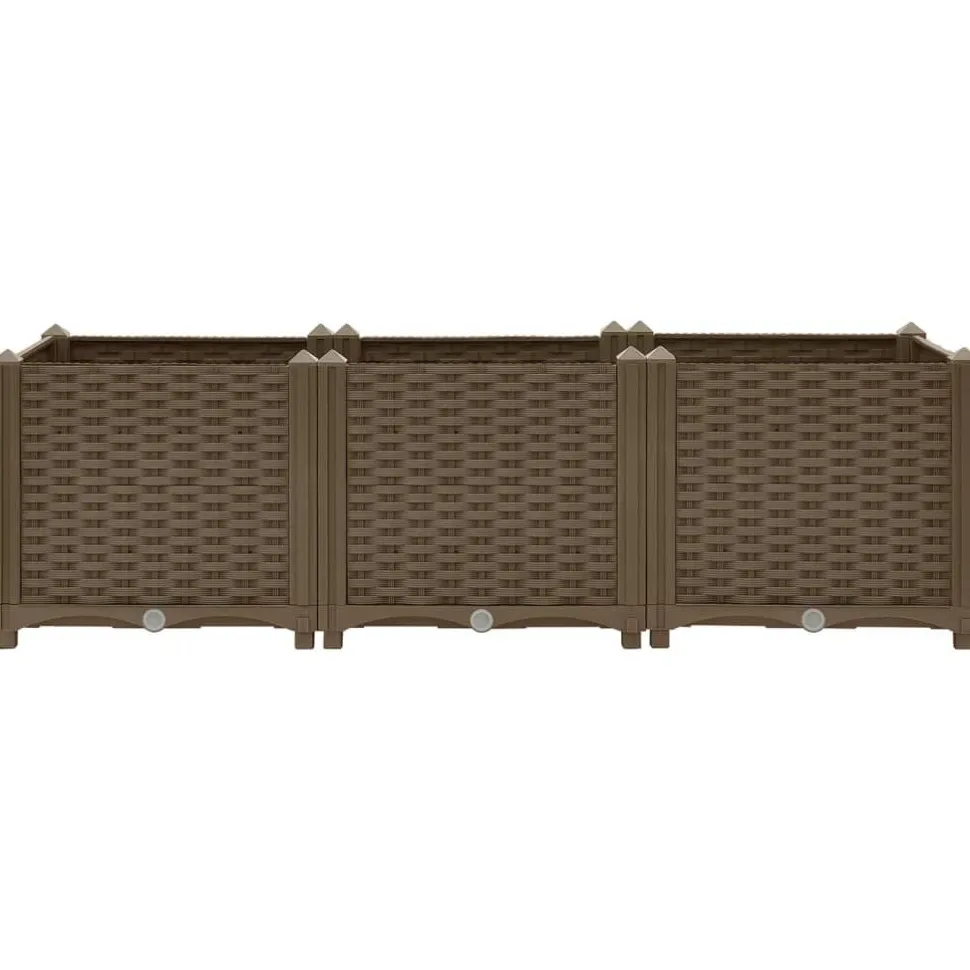 Korotettu kukkalaatikko, polypropeeni, eri kokoja ja värivaihtoehtoja