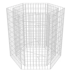 Korotettu kuusikulmainen gabion-/kivikorikehys 1, eri kokoja