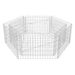 Korotettu kuusikulmainen gabion-/kivikorikehys 1, eri kokoja