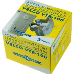 Korvausilmaventtiili Terveysilma Velco VTR-100 valkoinen