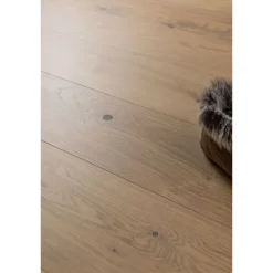 Kovetettu puulattia Bjelin Tammi Hasslarp 3.0 Misty White, mattalakattu, eri kokoja