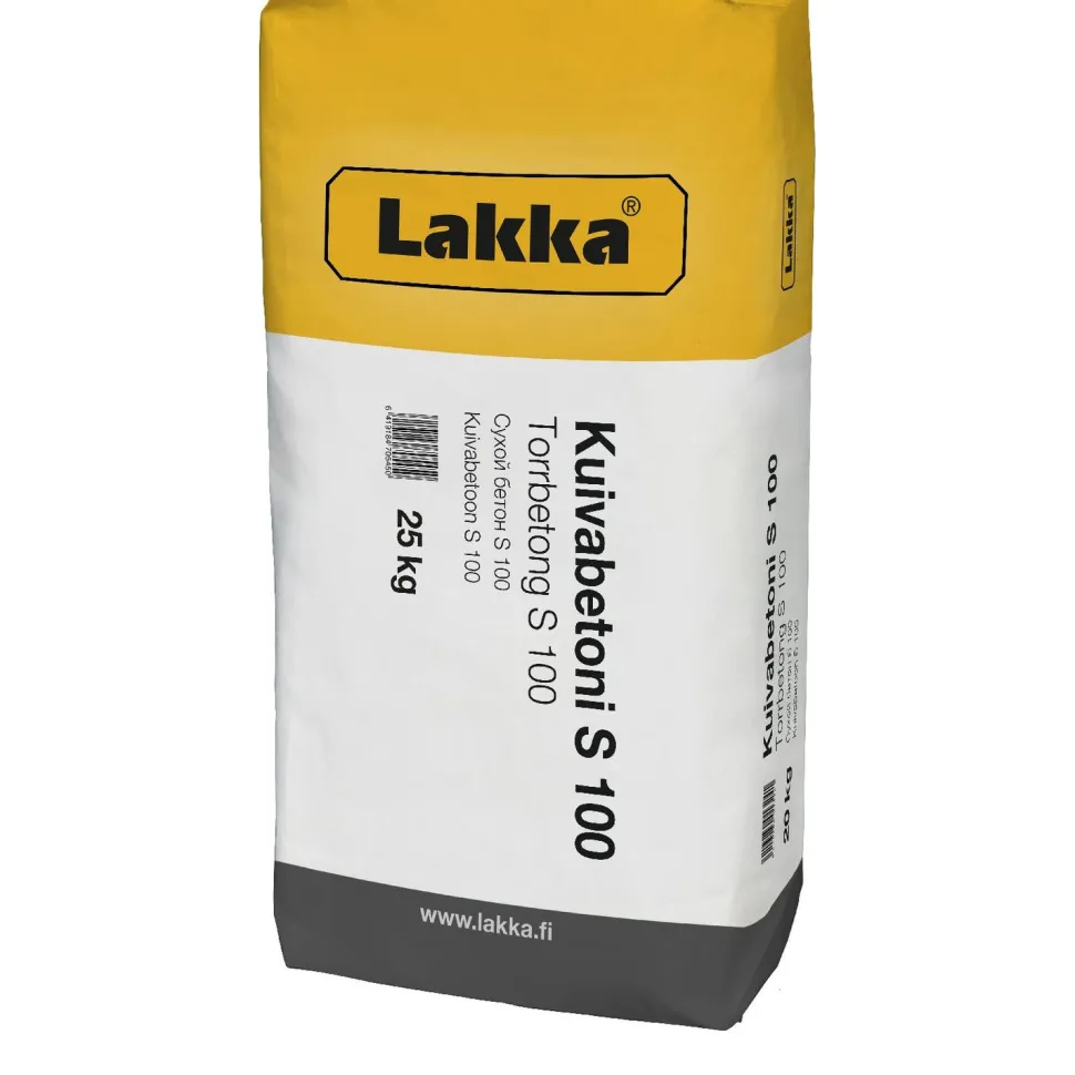 Kuivabetoni Lakka S 100, eri kokoja