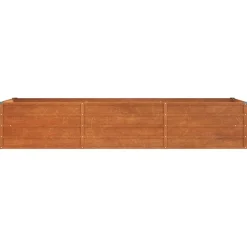 Kukkalaatikko korotettu, ruoste, Corten teräs, eri kokoja (13585)