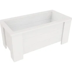 Kukkalaatikko Miljöökoriste 35x80x41cm, valkoinen