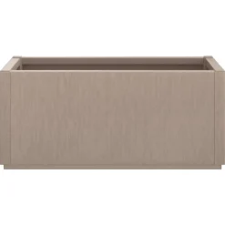 Kukkalaatikko puutarhaan vaaleanruskea 80x36x35 cm PP (68778)
