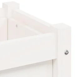 Kukkalaatikot ulos 2 kpl, valkoinen, mänty