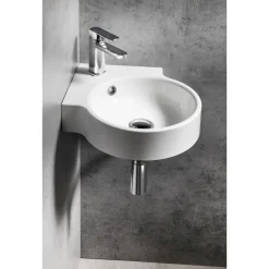 Kulma-allas Interia Kaori 380x380 mm, valkoinen