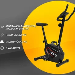 Kuntopyörä Core 3 kg magneettivastuksella