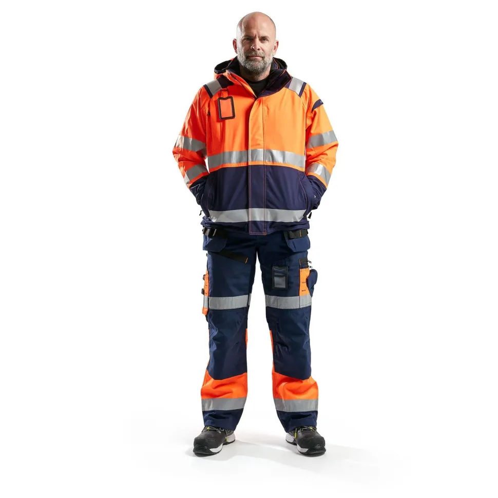 Kuoritakki Blåkläder 4987 Highvis huomio-oranssi/sininen
