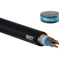 Kuparivoimakaapeli NKT XCMK-HF 4X2,5/2,5 RE Dca R50