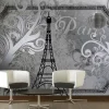 Kuvatapetti Artgeist Vintage Paris - silver eri kokoja