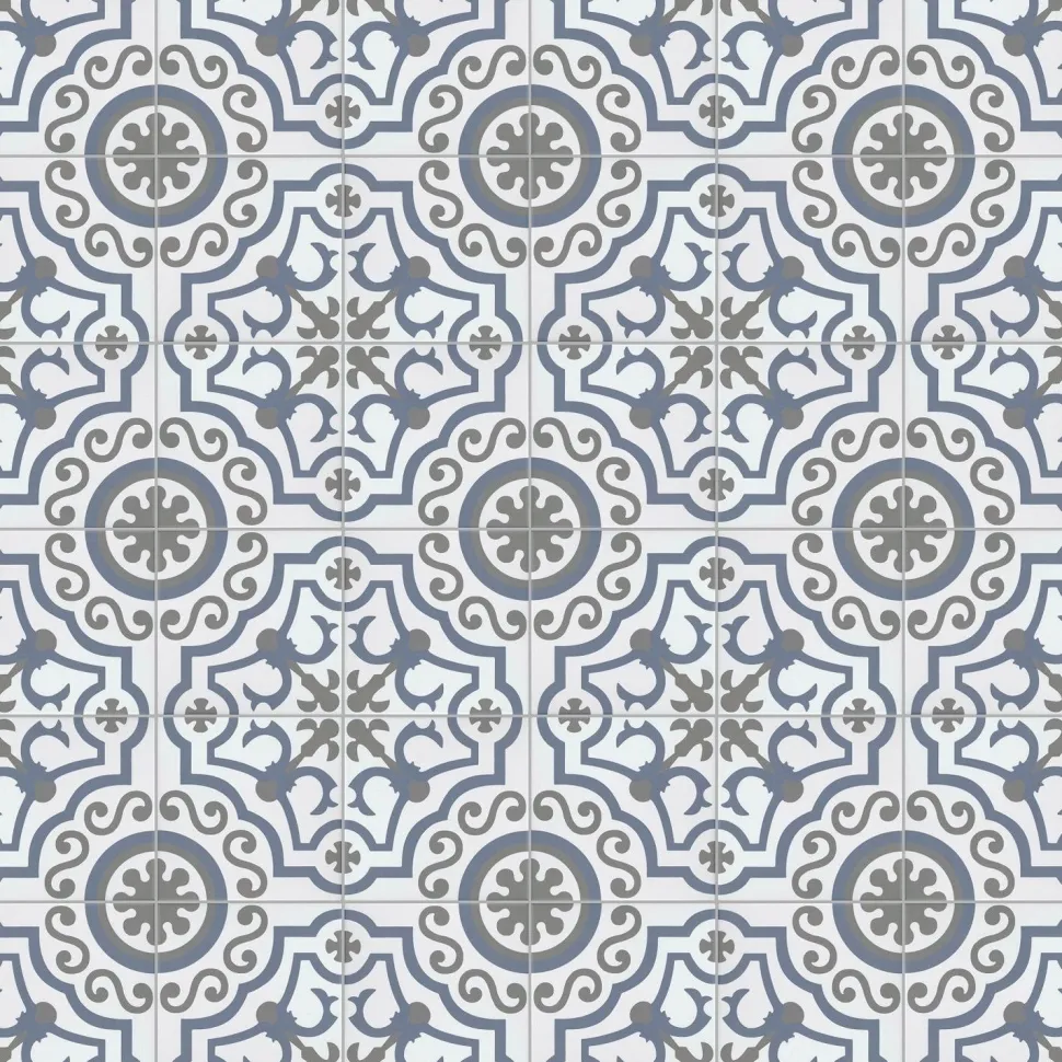 Kuviolaatta Kymppi-Lattiat History Jugend Alhambra Decor himmeä 250x250 mm