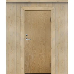 Kylmävaraston ovi Jabo Ljusdal 80x190cm oikea, käsittelemätön urajyrsitty vaneri