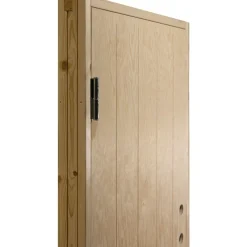 Kylmävaraston ovi Jabo Ljusdal 80x190cm vasen, käsittelemätön urajyrsitty vaneri