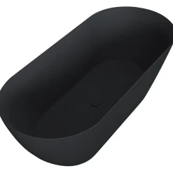 Kylpyamme Bathlife Stillsam, 1600 mm, musta