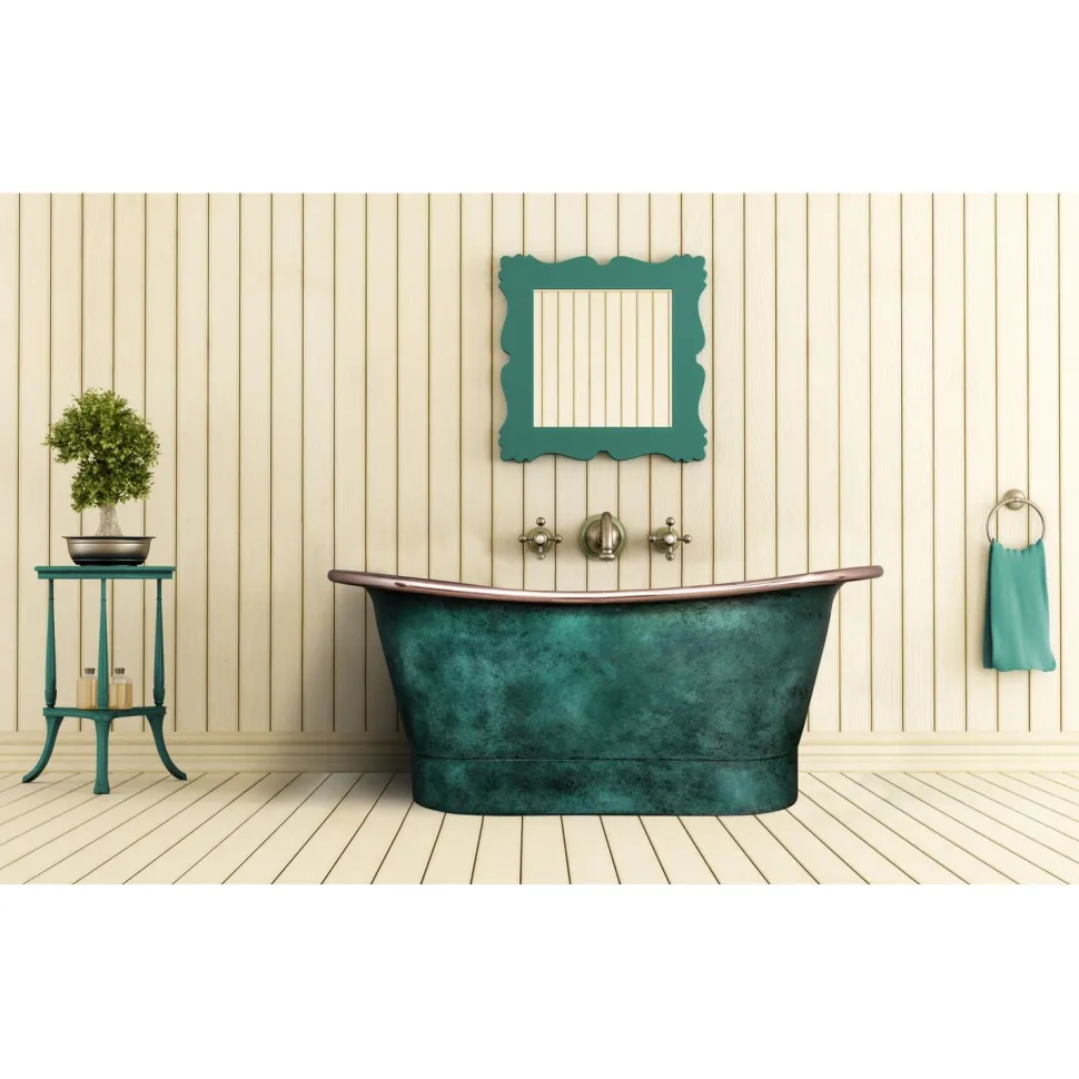 Kylpyamme GemLook Venus 270 l 170x70x72 cm kupari vihreä