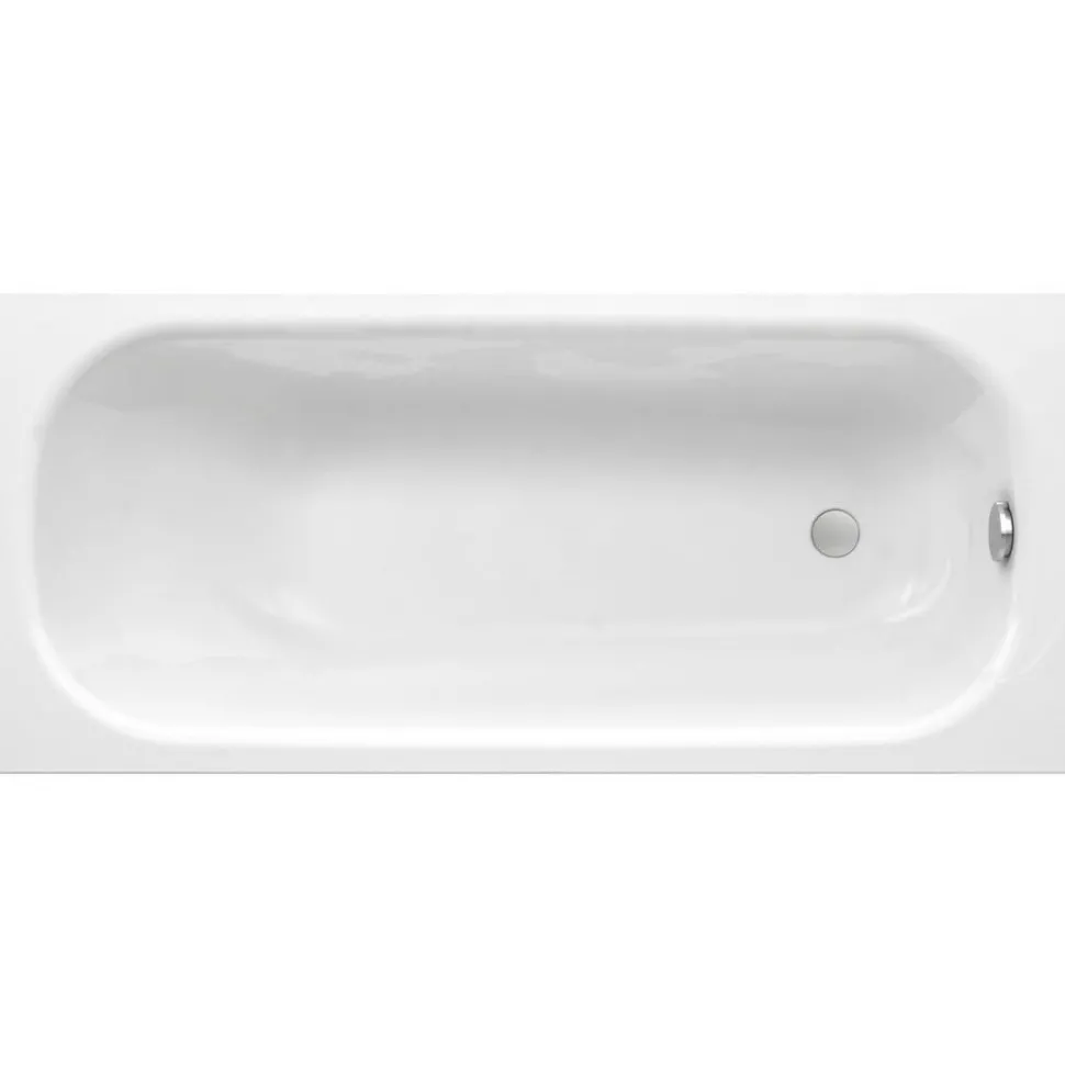 Kylpyamme Gustavsberg, 1600 x 700 mm, upotettava, ylivuotosuojalla, valkoinen