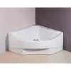 Kylpyamme Interia Bermuda + tukikehys, 165x165x490 mm, valkoinen