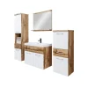 Kylpyhuoneen kalusteryhmä pesualtaalla ALBA MDF, beige/valkoinen (6241)