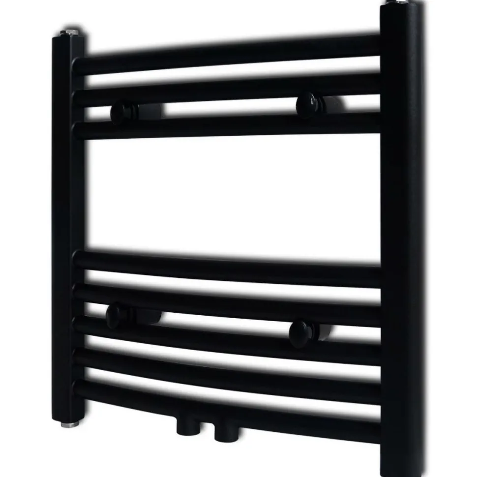 Kylpyhuoneen keskuslämmitys pyyheteline kaareva 480x480 mm